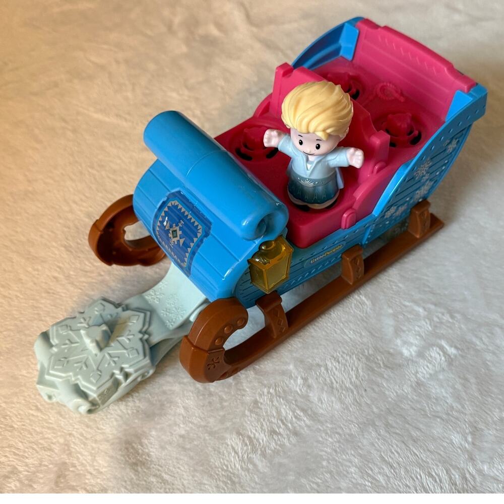FP Little People Disney Frozen Kristoff's Sleigh with Elsa
